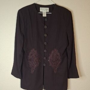 St. Anthony Evening Women's Dark Purple Jacket size 10